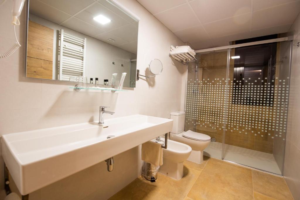 Koupelna v ubytování Hostal Las Grullas