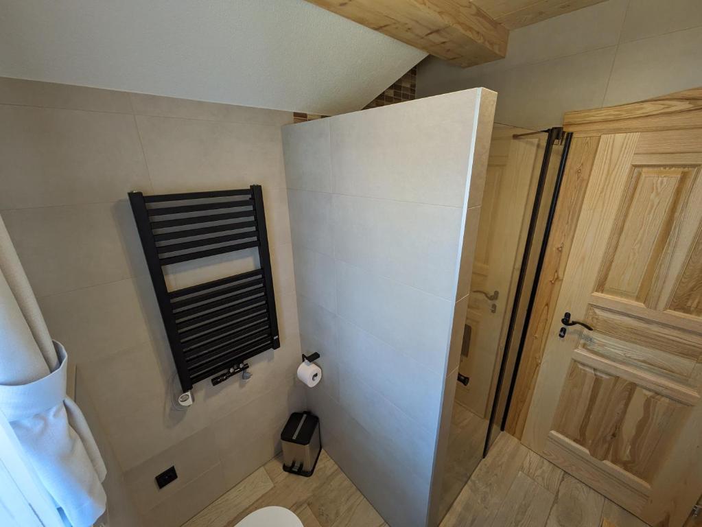 Koupelna v ubytování Wellness Chalet Kohútka