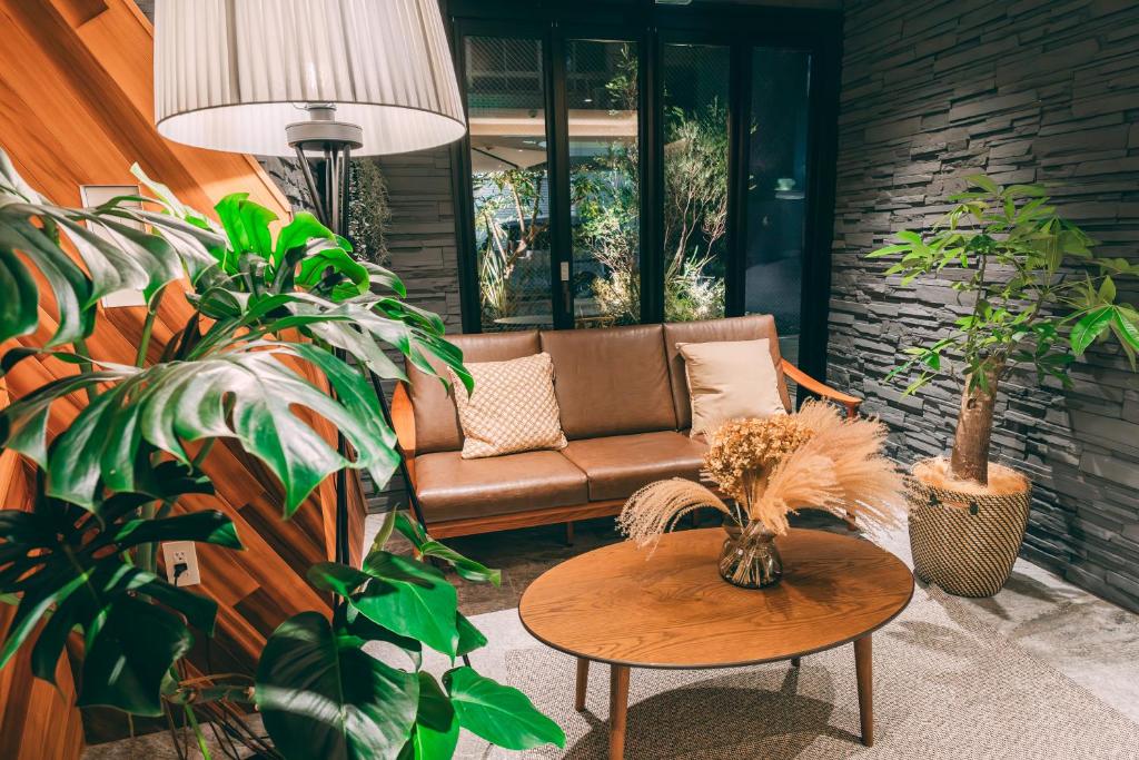 Posezení v ubytování R Hotel Honmachi