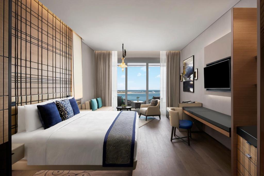 Cama o camas de una habitación en JW Marriott Hotel Istanbul Marmara Sea