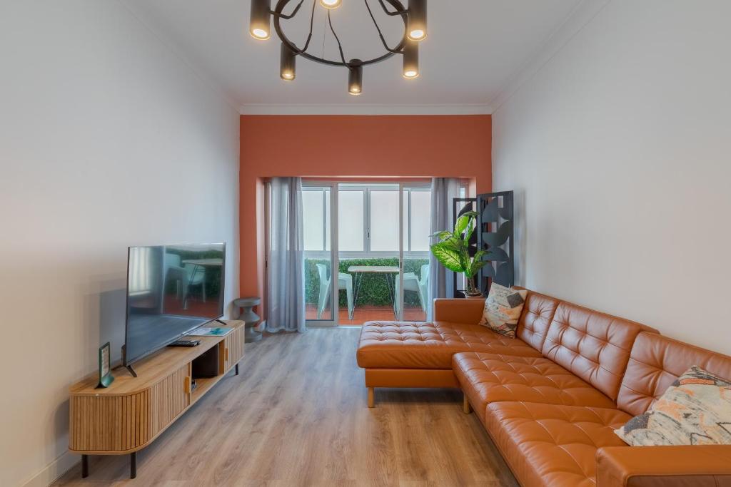 TV a/nebo společenská místnost v ubytování Terracota Apartment