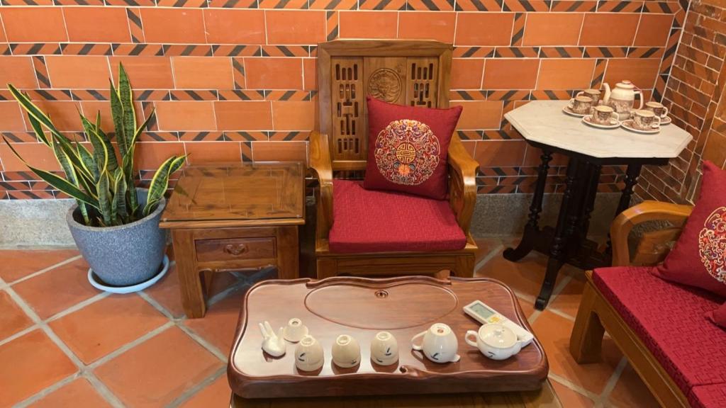Posezení v ubytování 時光旅舍古厝一館