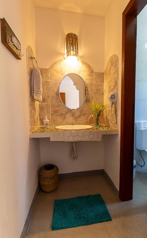 Koupelna v ubytování Na Casa 11 - Pousada e Hostel