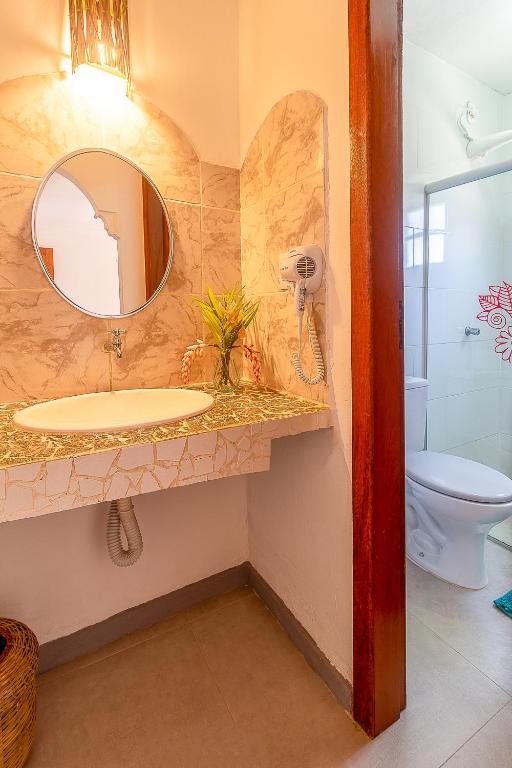 Koupelna v ubytování Na Casa 11 - Pousada e Hostel