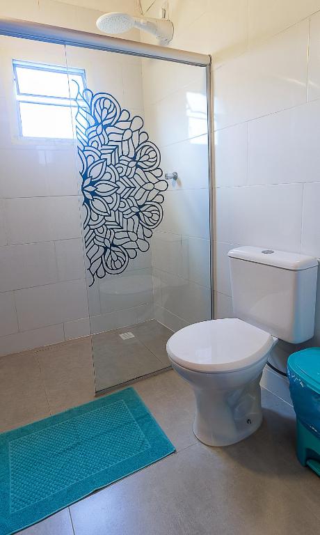 Koupelna v ubytování Na Casa 11 - Pousada e Hostel