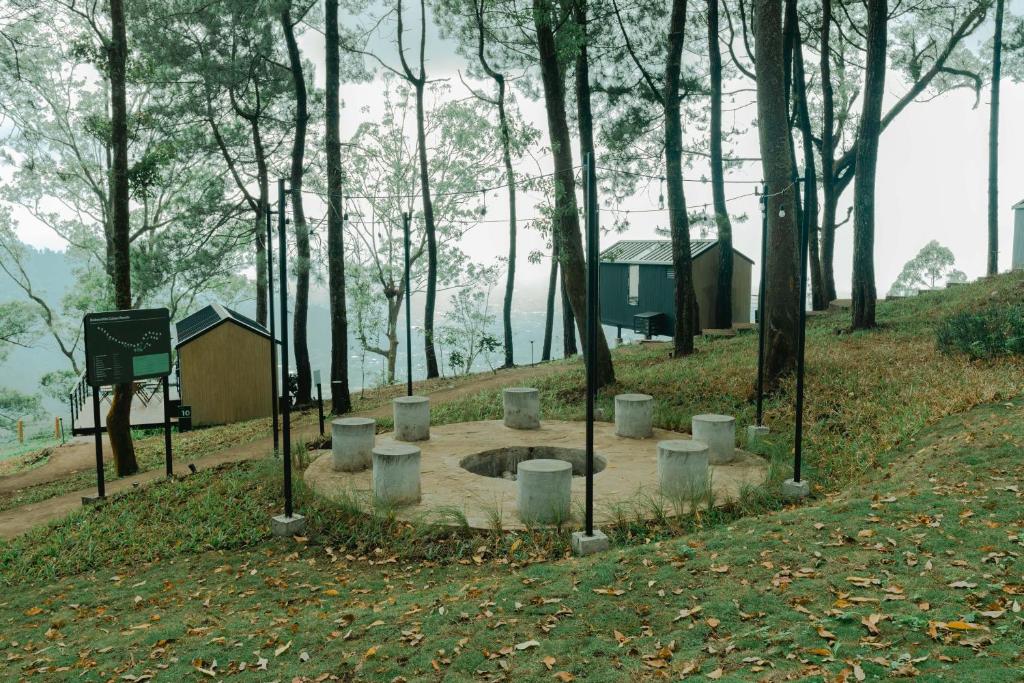 Zahrada ubytování Bobocabin Coban Rondo, Malang