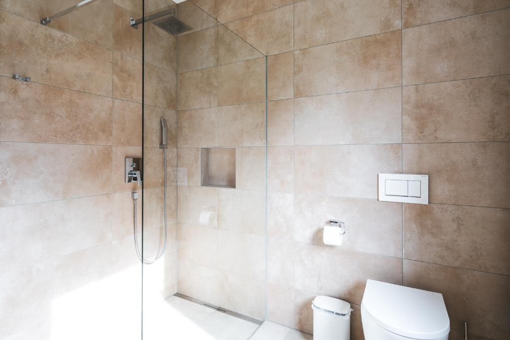 Koupelna v ubytování Apartments Schöneben