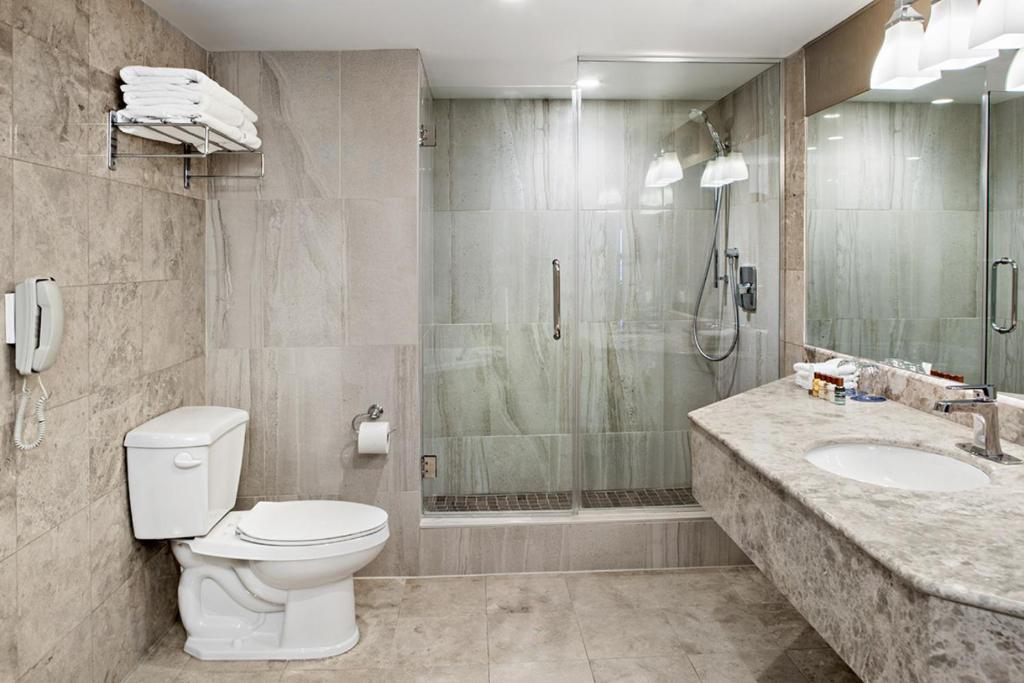 Koupelna v ubytování Sheraton Laval Hotel