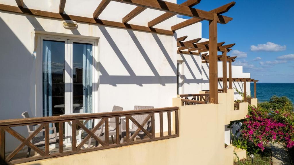 Balkón nebo terasa v ubytování Dedalos Beach Hotel