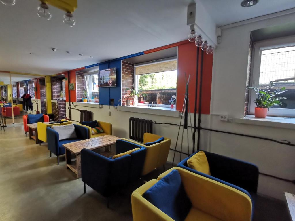 Posezení v ubytování Tiki Taka Hostel & Pub