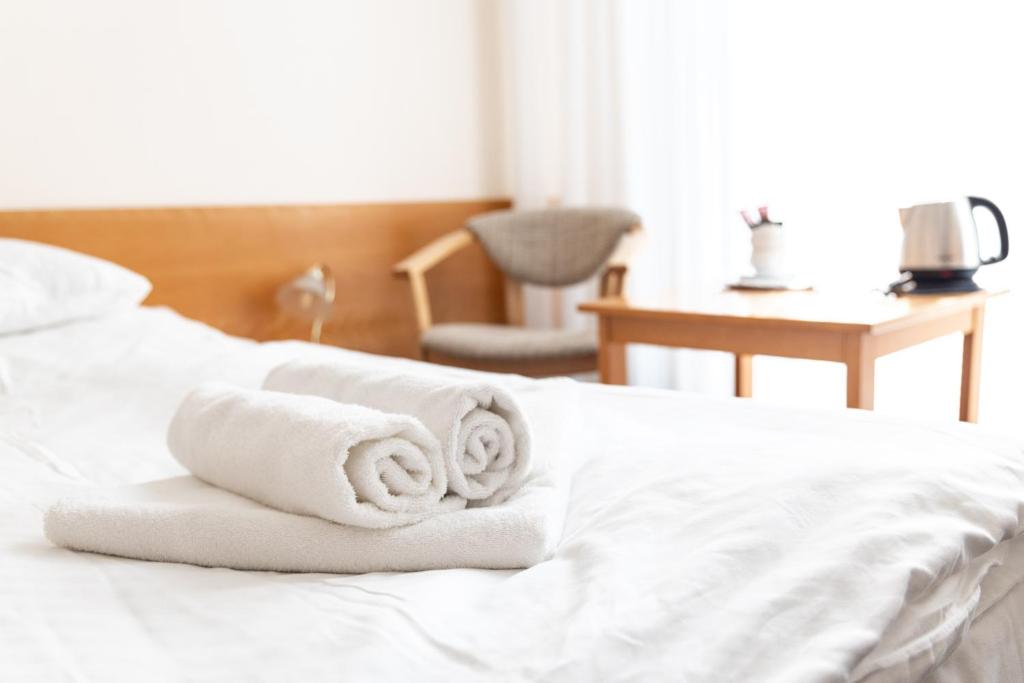 Posteľ alebo postele v izbe v ubytovaní Hotel Polana