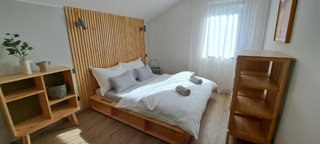 Postel nebo postele na pokoji v ubytování Apartmány Staroměstská romance