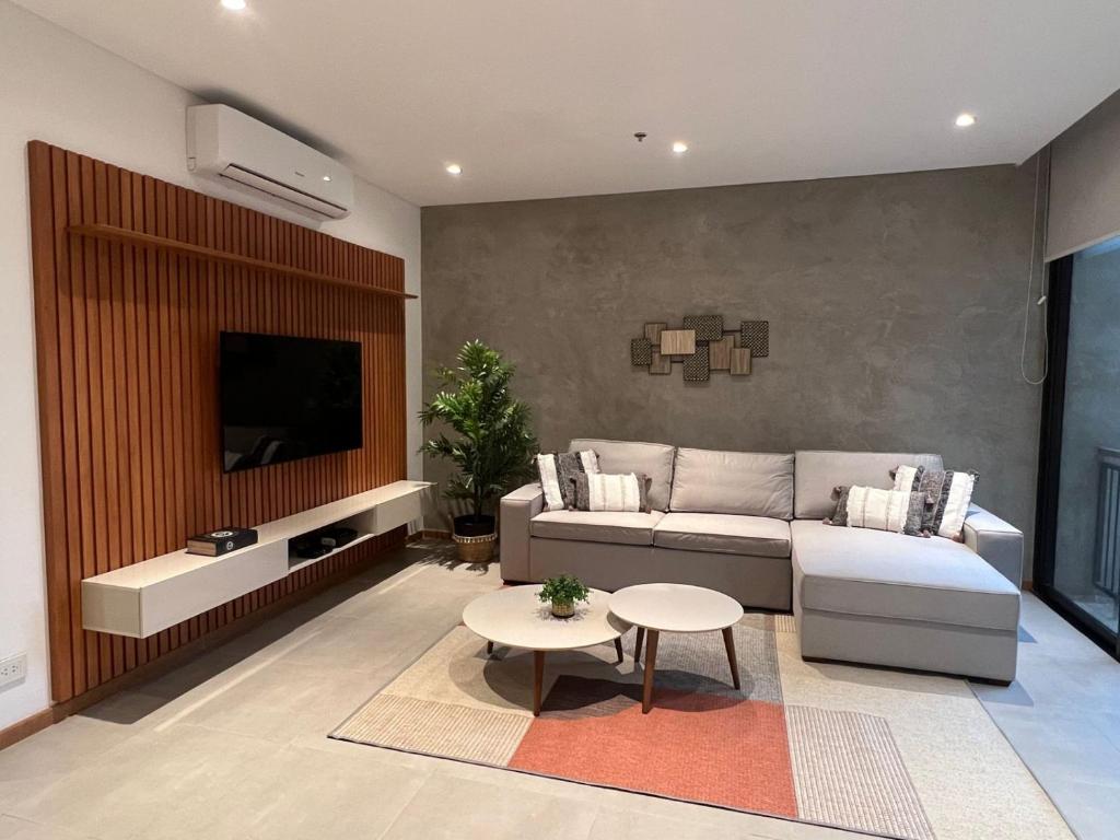 TV a/nebo společenská místnost v ubytování Gomez de castro apartments