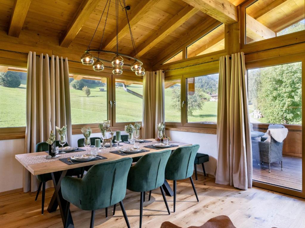 Posezení v ubytování Das Kaiserwohl Chalet