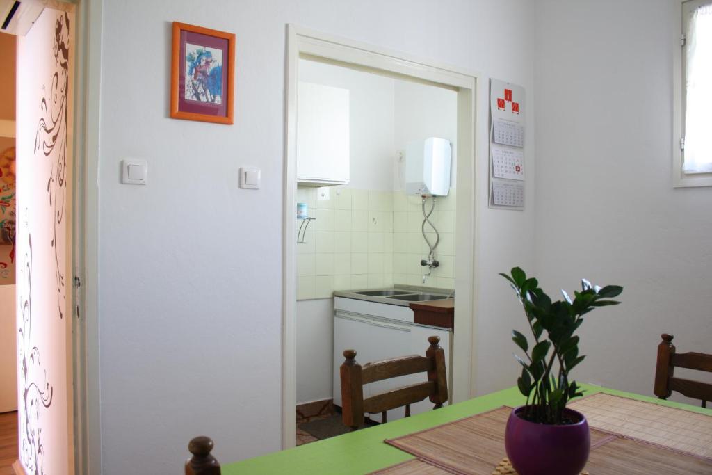 Kuchyňa alebo kuchynka v ubytovaní Apartment Sendy