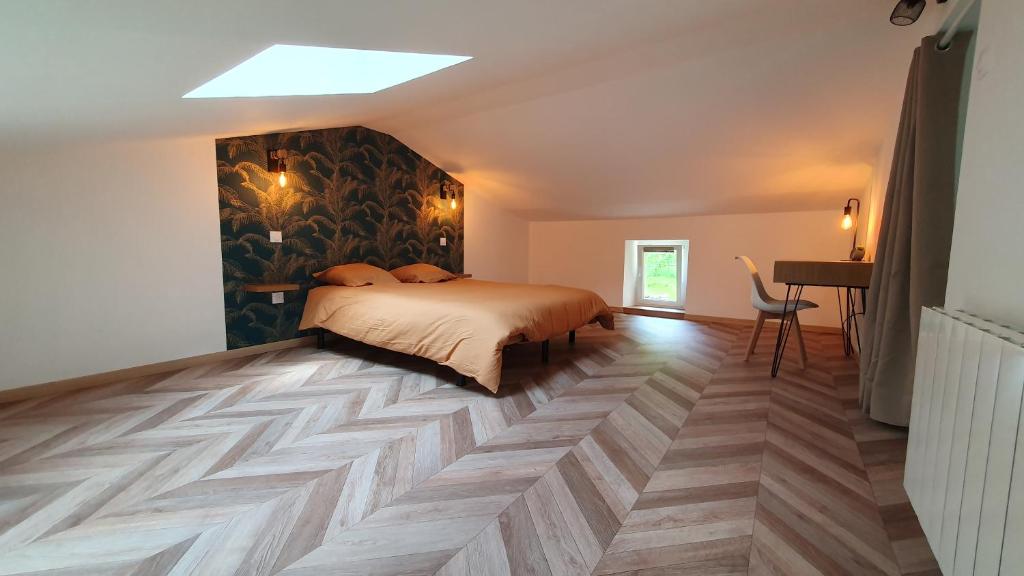 Postel nebo postele na pokoji v ubytování Appartement au calme
