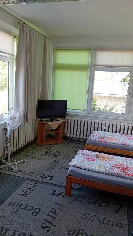 Postel nebo postele na pokoji v ubytování Monteurzimmer Siebenlehn
