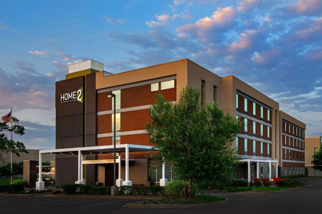 a office building with a home depot sign on it at Home2 Suites by Hilton - Memphis/Southaven in Southaven