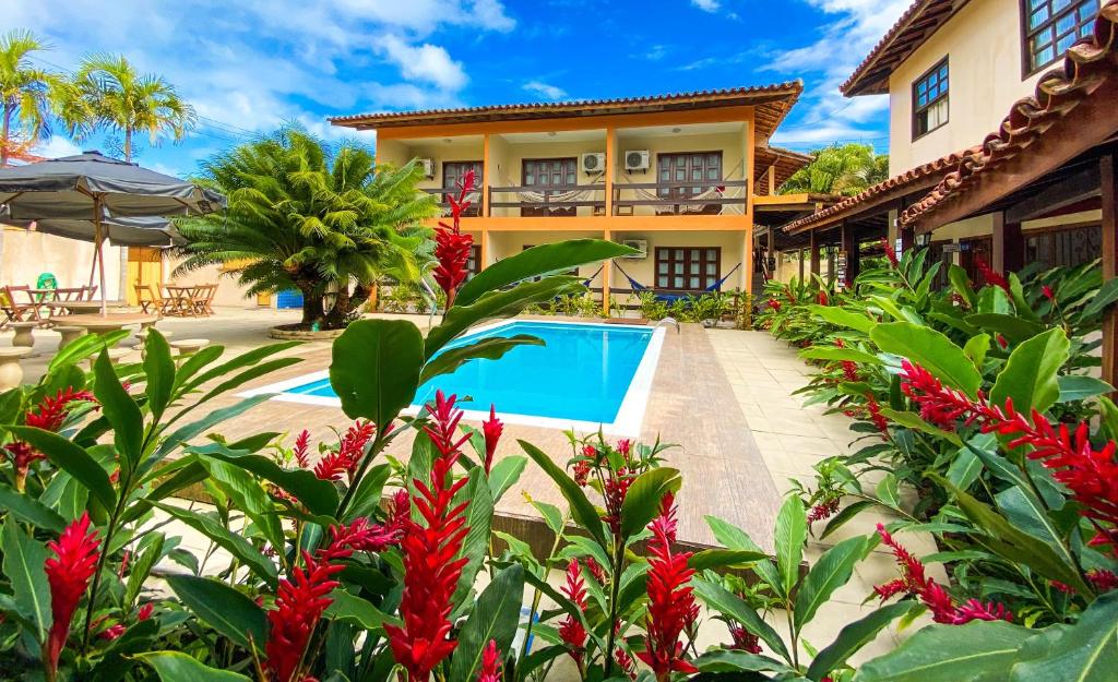 Bazén v ubytování Hotel Malibu nebo v jeho okolí