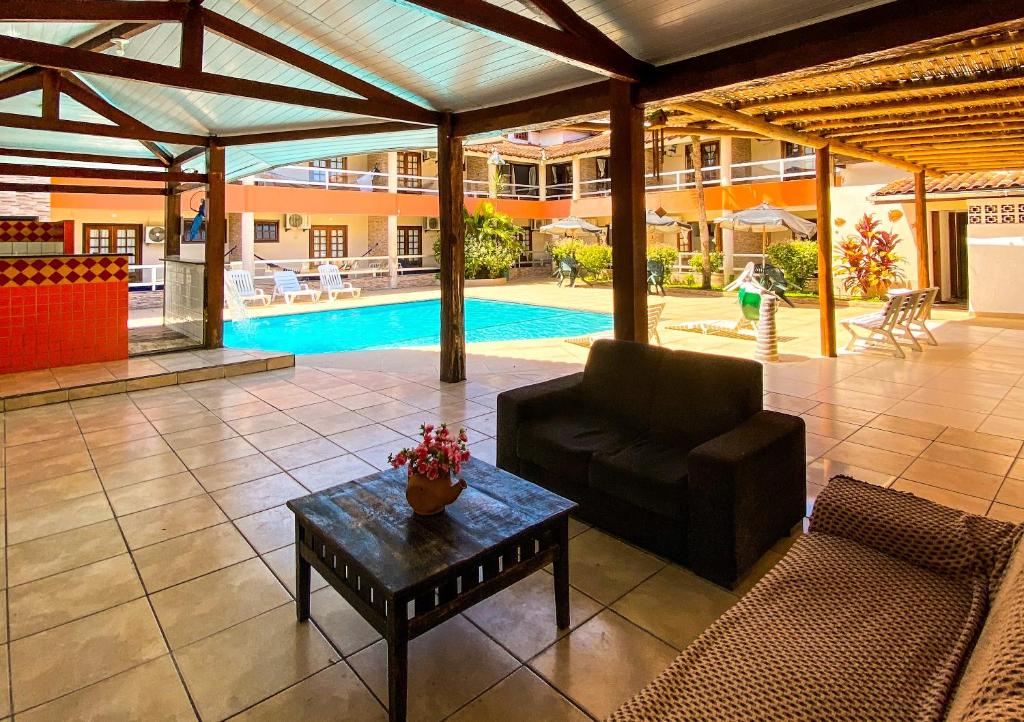 Bazén v ubytování Hotel Malibu nebo v jeho okolí