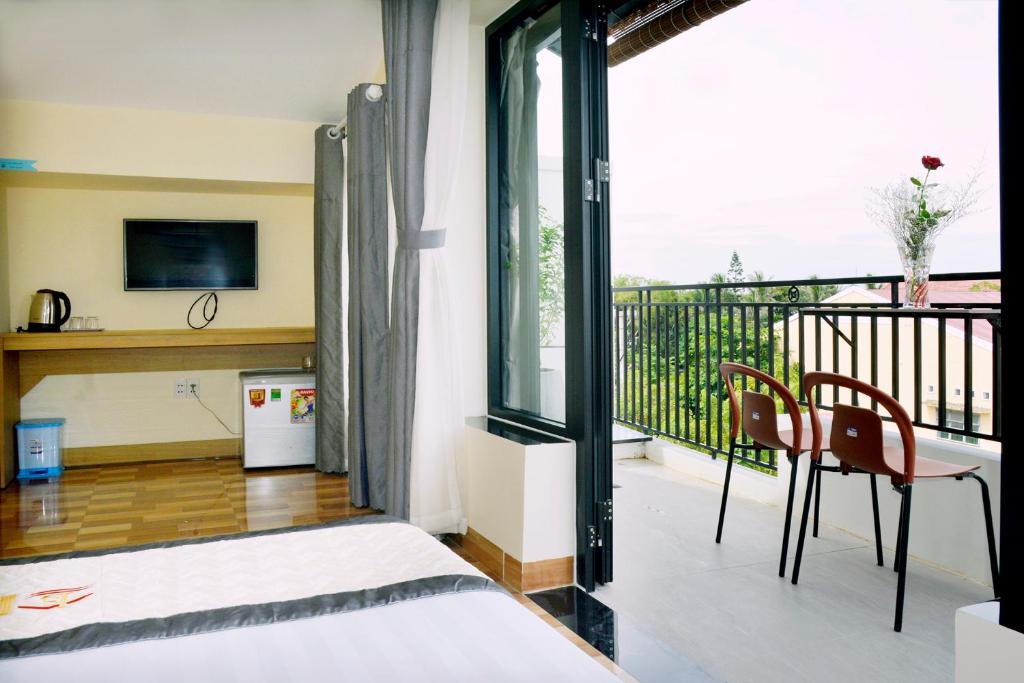 Balkón nebo terasa v ubytování Lisa homestay 2