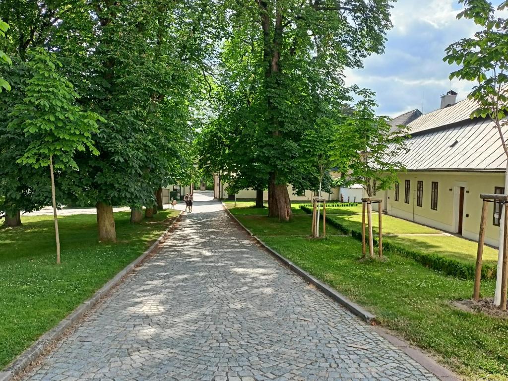 Zahrada ubytování Chalupa u Mikeše