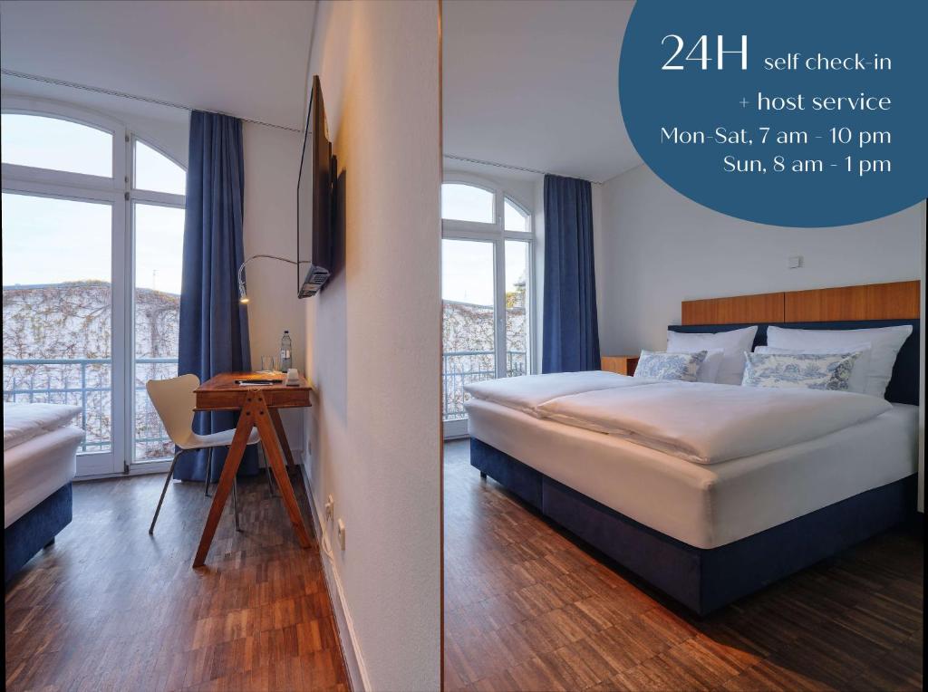 Postel nebo postele na pokoji v ubytování Classik Hotel Antonius