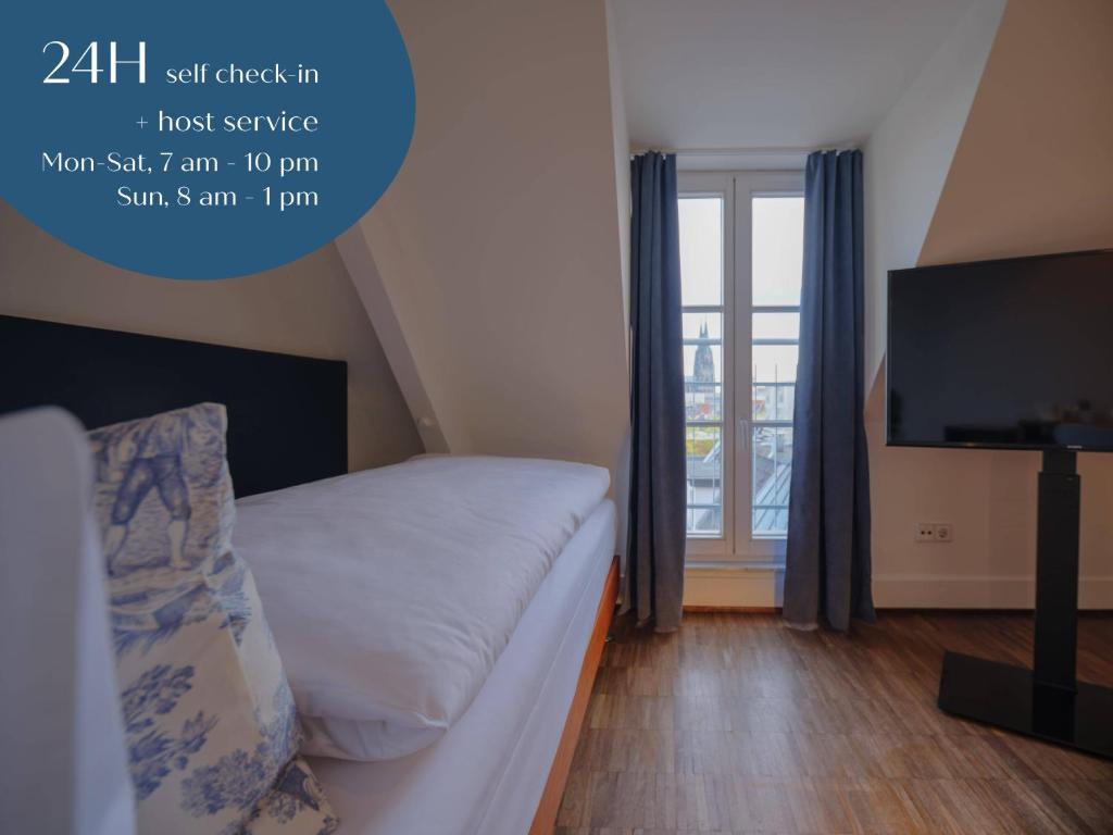 TV a/nebo společenská místnost v ubytování Classik Hotel Antonius