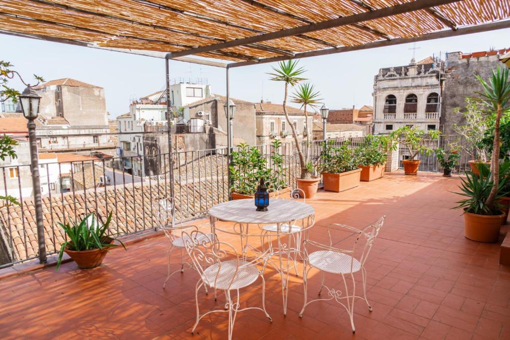 En balkon eller terrasse på Le Grazie