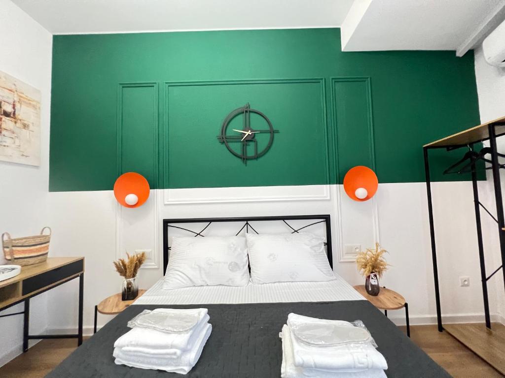 Voodi või voodid majutusasutuse Mohika Boutique Aparthotel toas