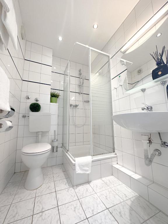Koupelna v ubytování Hotel Condor
