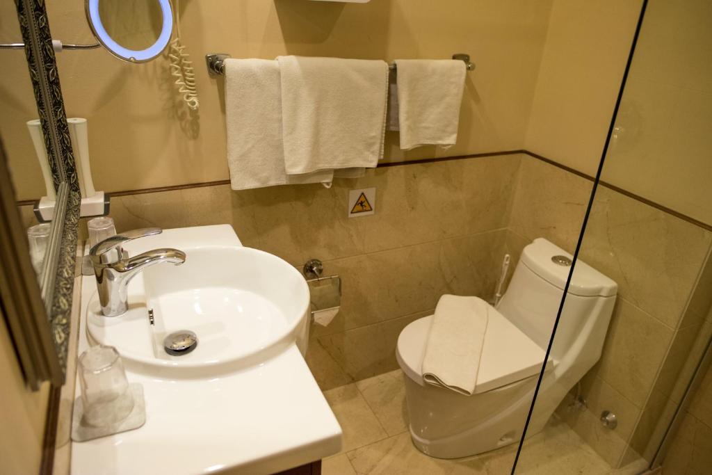 Kúpeľňa v ubytovaní Gold Hotel Budapest
