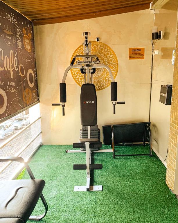 Fitness centrum a/nebo fitness zařízení v ubytování Hotel do Largo Manaus