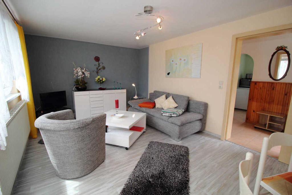 Posezení v ubytování Ferienhaus Frisch