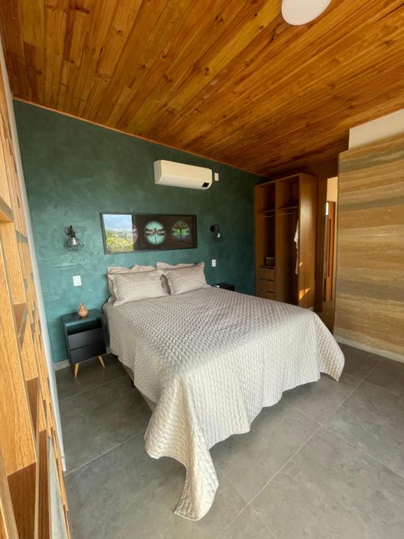 Postel nebo postele na pokoji v ubytování Vila Libélula, Cavalcante