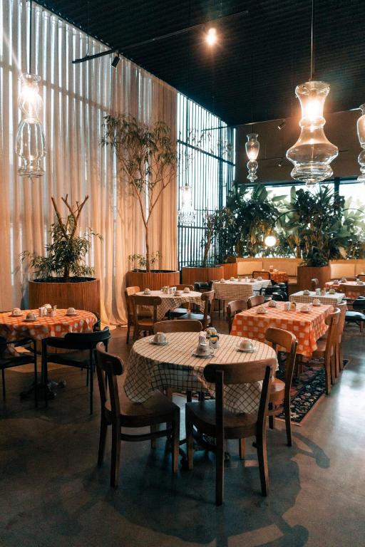 Restaurace v ubytování The Art Hotel Medellin