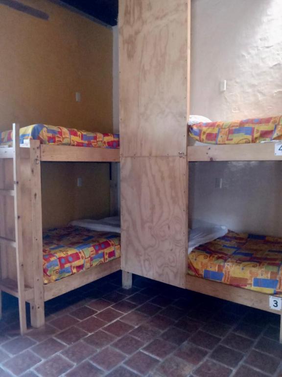 Palanda nebo palandy na pokoji v ubytování Rossco Hostel