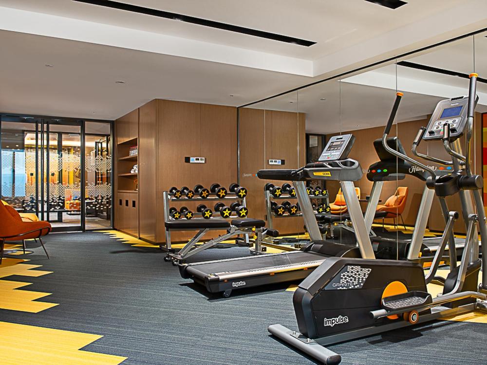Fitness centrum a/nebo fitness zařízení v ubytování Hampton by Hilton Guangzhou Railway Station