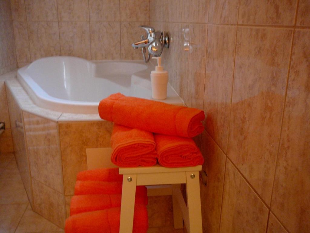 Koupelna v ubytování Apartment Patera