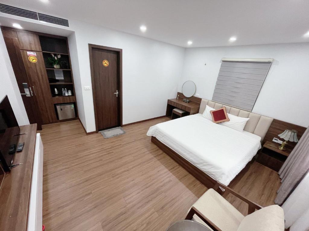 Postel nebo postele na pokoji v ubytování Trung Đức Homestay