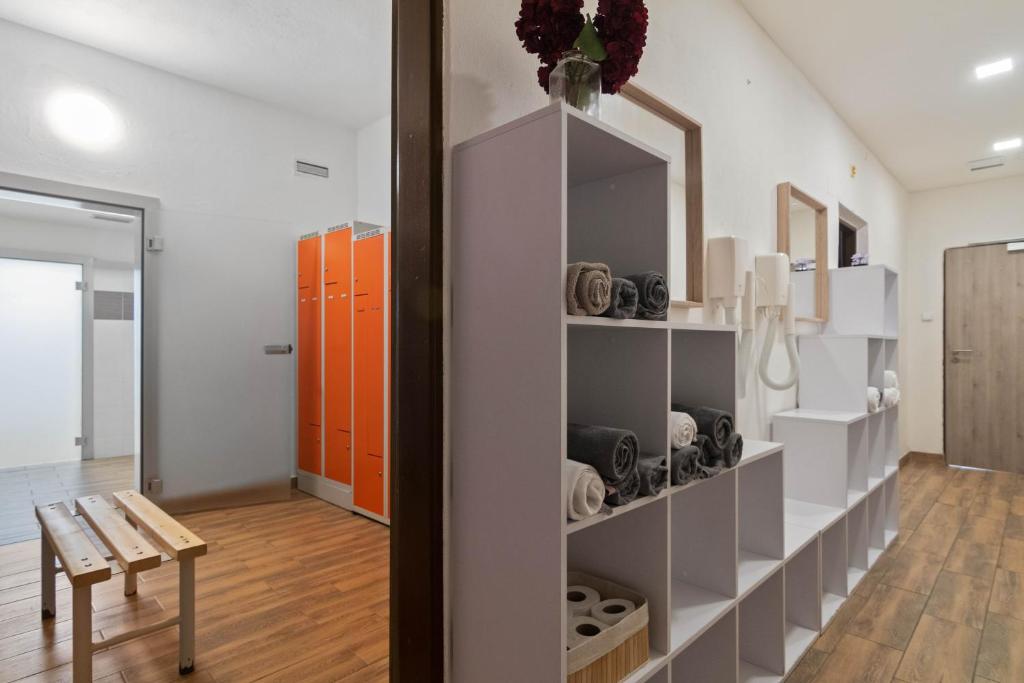 Kuchyň nebo kuchyňský kout v ubytování Hotel Červenohorské sedlo