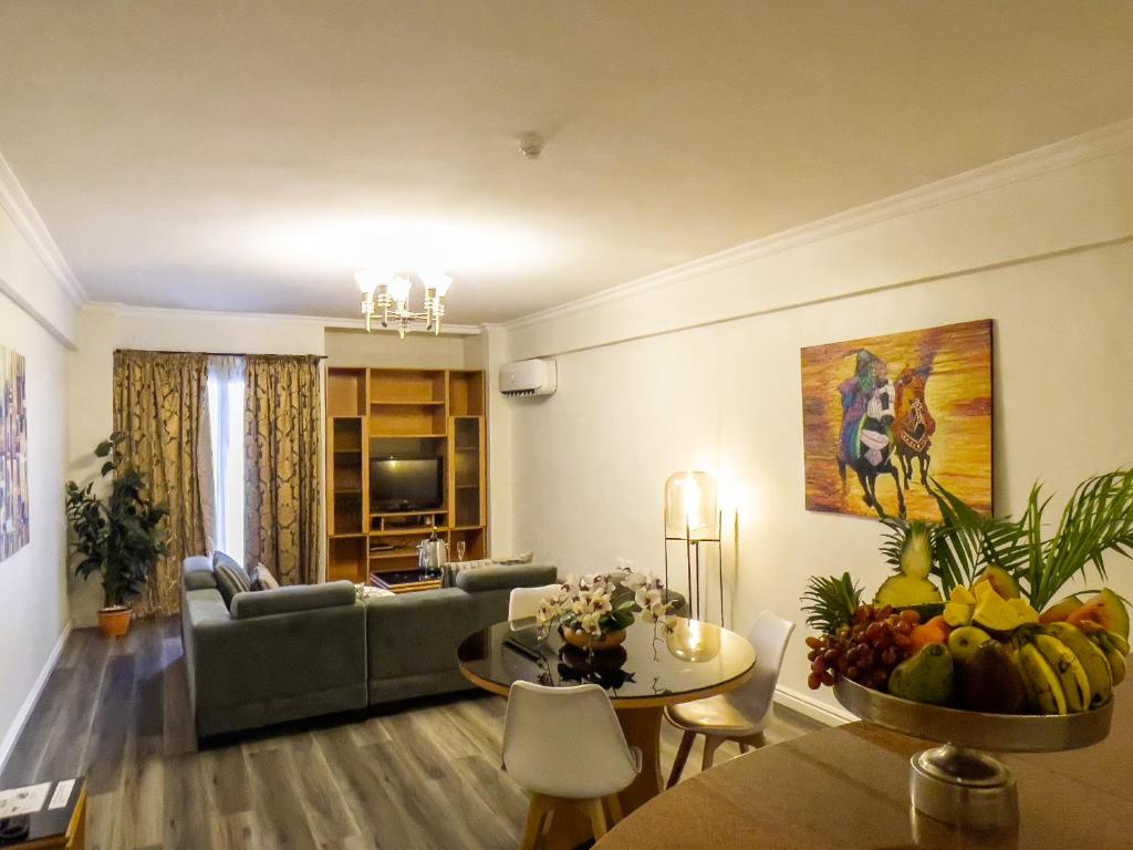 Χώρος καθιστικού στο Maroko Bayshore Suites