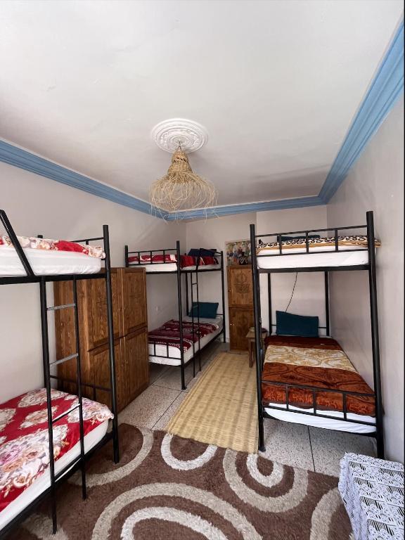 Postel nebo postele na pokoji v ubytování Binic surf house