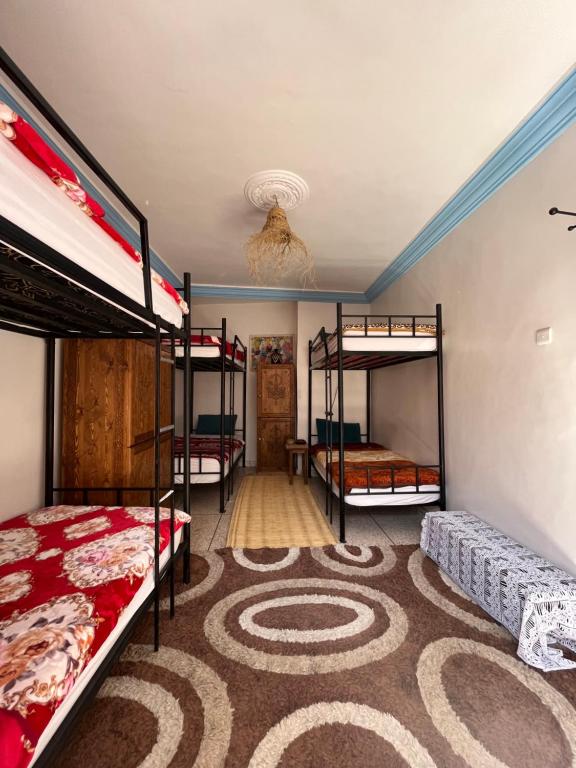 Postel nebo postele na pokoji v ubytování Binic surf house