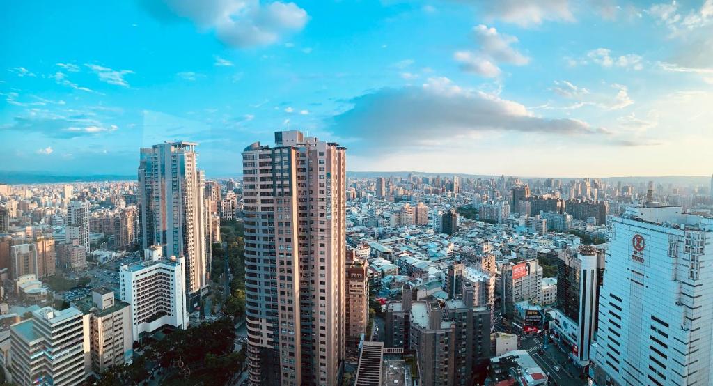 台中的景觀或從公寓拍的城市景觀