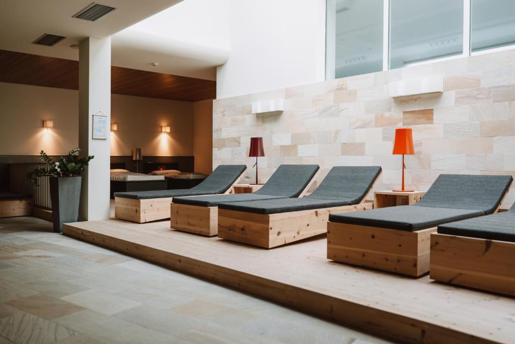 Posezení v ubytování Boutique-Hotel Ballguthof am Golfplatz