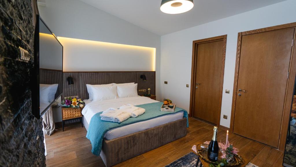 Postel nebo postele na pokoji v ubytování Kass Diamond Resort