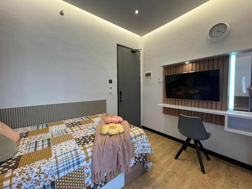 TV a/nebo společenská místnost v ubytování Stay.vie Hotel