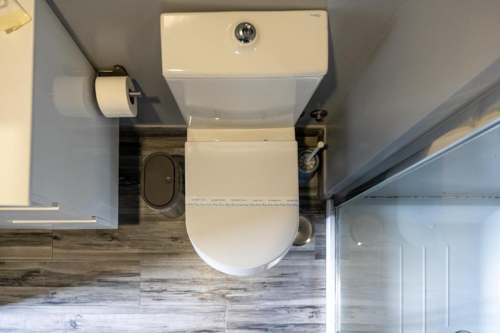 Koupelna v ubytování Residencial Kuarenta&Um