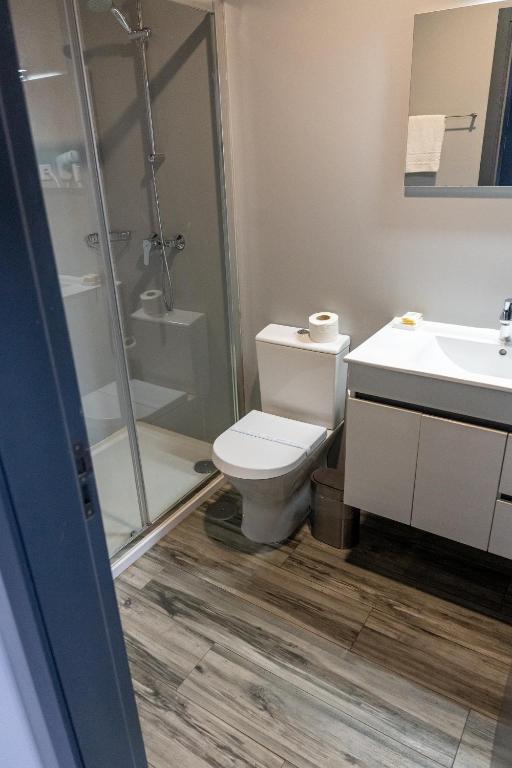 Koupelna v ubytování Residencial Kuarenta&Um